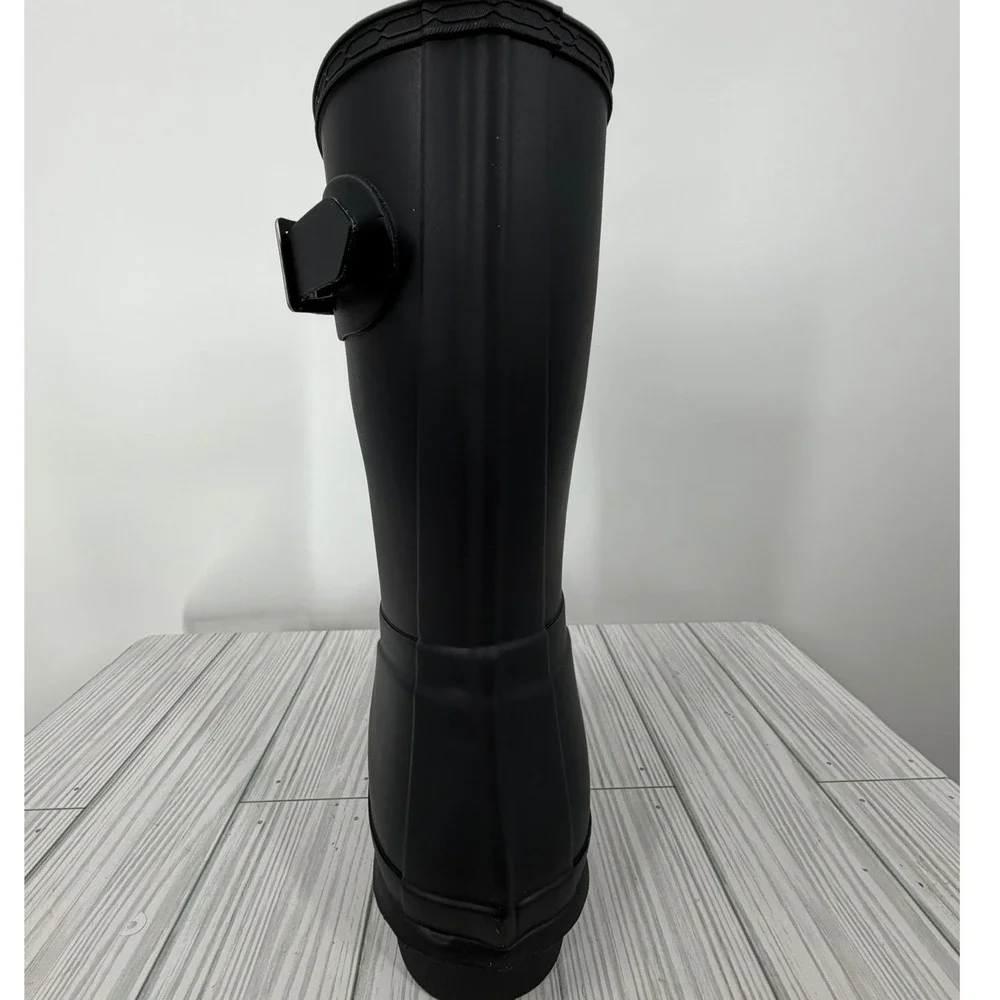 NEW HUNTER Women's Original‎ Waterproof Adjustable Short Rain Boots Navy Blue 10